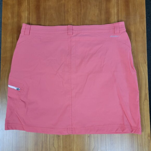 Eddie Bauer Women's Lightweight Nylon Activewear Coral Skort - 14 - Picture 6 of 9